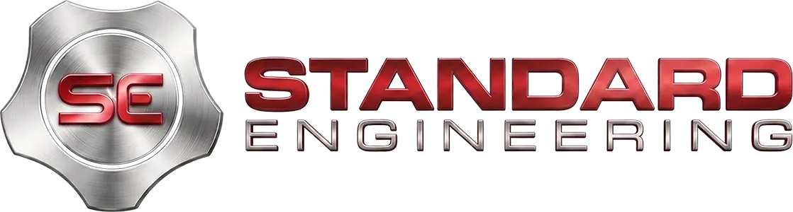 Standard Engineering official company logo with a metallic SE shield emblem and red text.